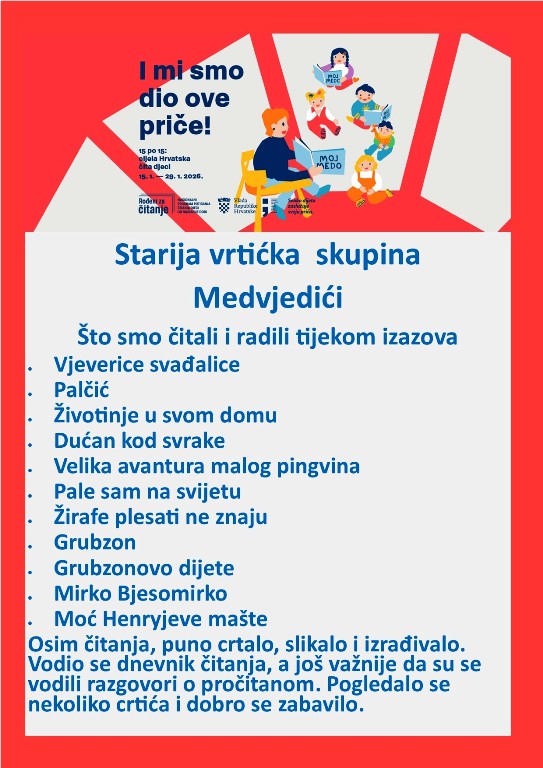 MEDVJEDIĆI SUDJELOVALI U IZAZOVU 15 PO 15
